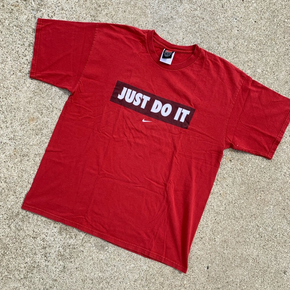 Vintage Nike Just Do It Spellout T Shirt